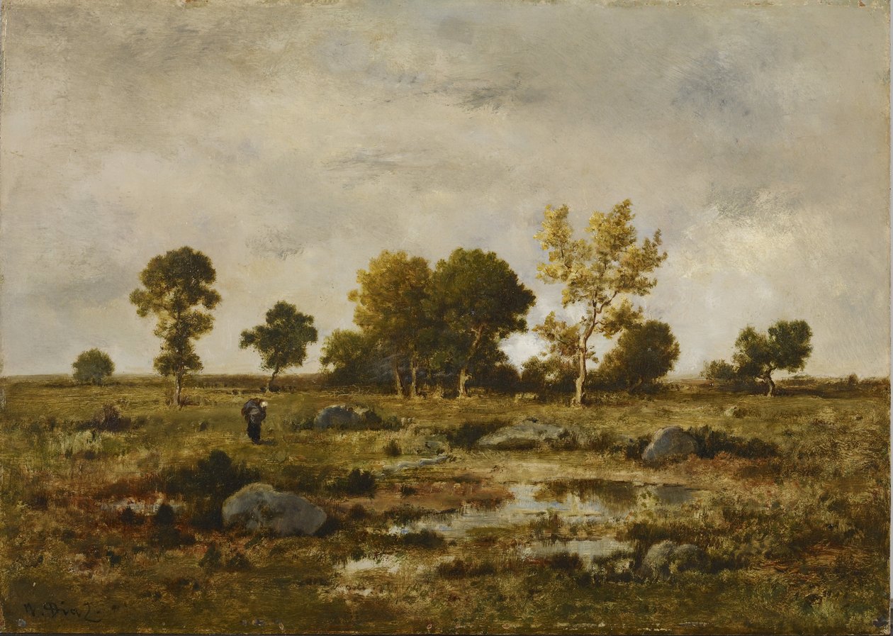 Effect of Autumn, Fontainebleau by Narcisse Virgile Diaz de la Peña