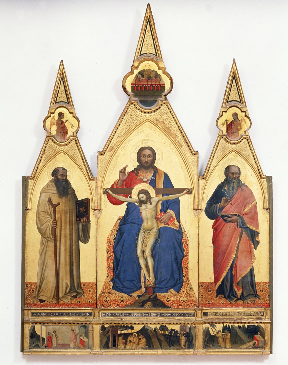 The Holy Trinity with St. Romuald and St. Andrew, 1365 by Nardo di Cione Orcagna