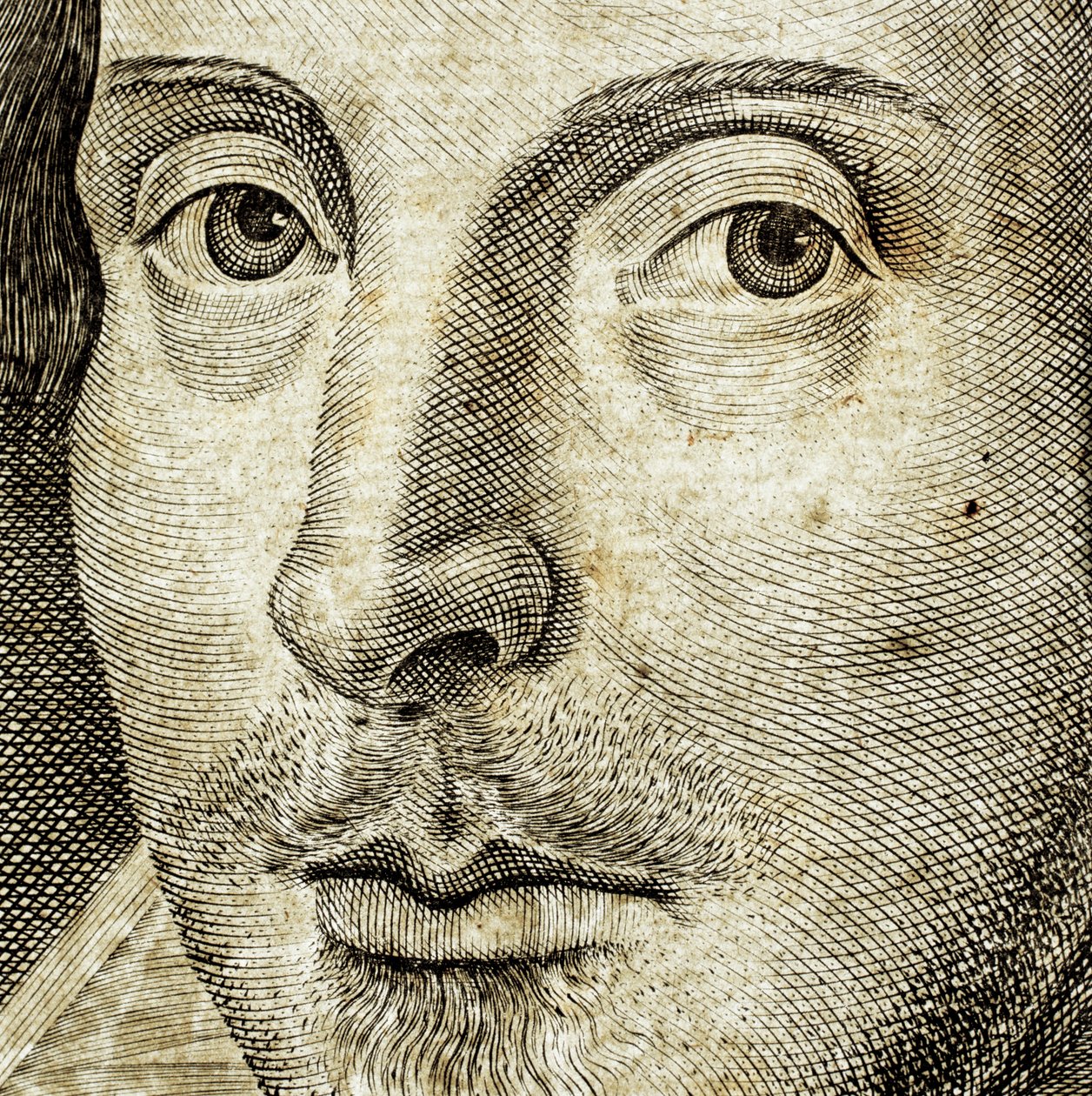 Portrait of William Shakespeare (detail) by Nathan Benn
