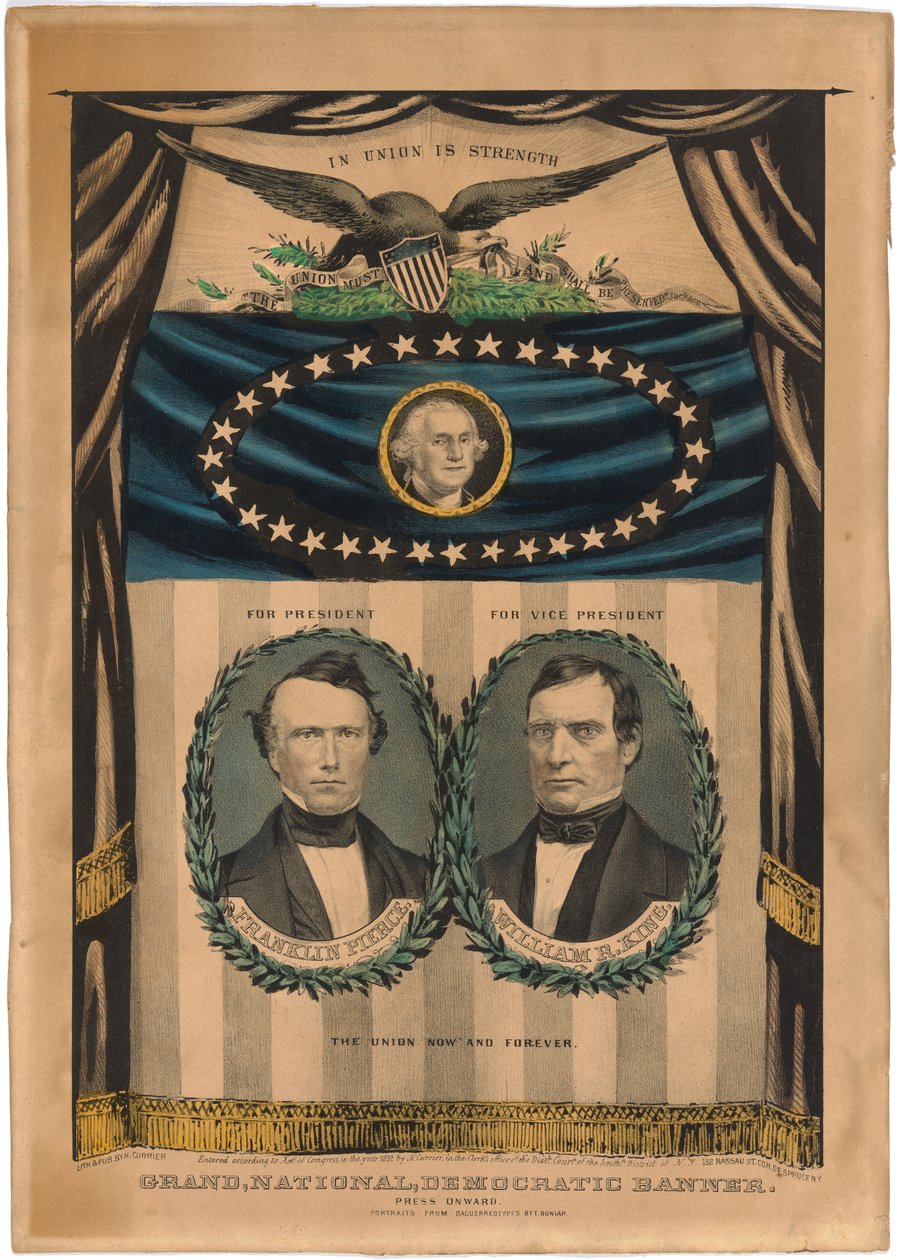 Franklin Pierce and William R. King by Nathaniel Currier