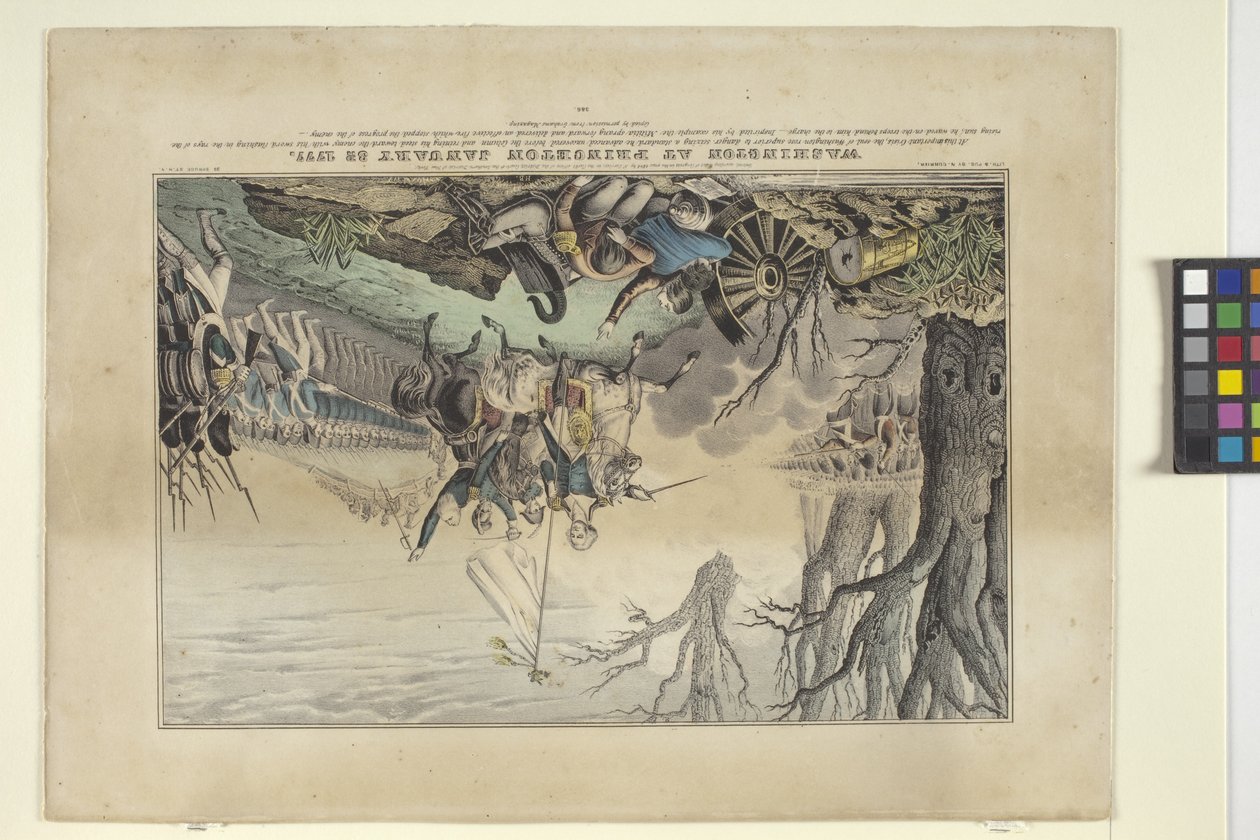 Washington at Princeton January 30, 1777 by Nathaniel Currier