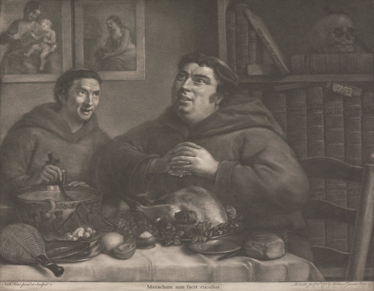 The Cowl Does Not Make the Monk by Nathaniel Hone