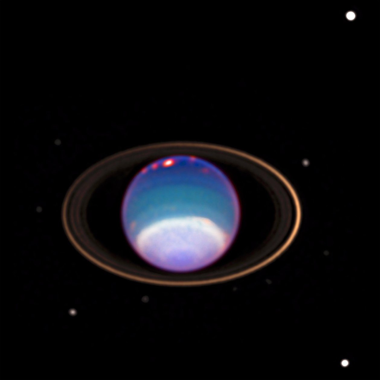 Image of Uranus obtained by the Hubble Telescope by National Aeronautics and Space Administration National Aeronautics and Space Administration