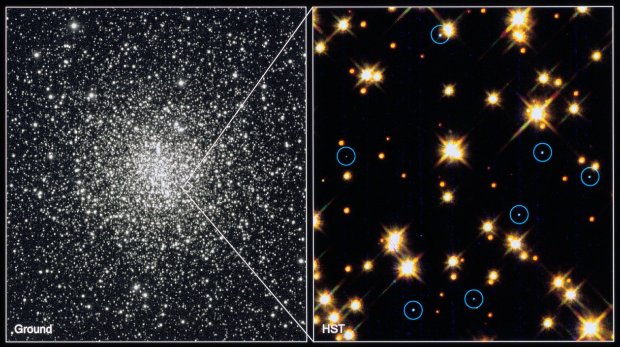 White Dwarf Stars in Globular Cluster M4 by National Aeronautics and Space Administration National Aeronautics and Space Administration