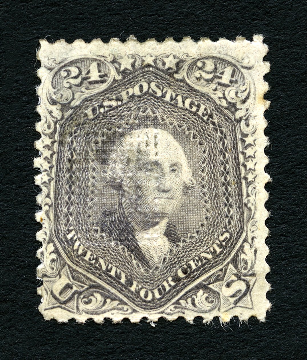 24c Washington F Grill single by National Bank Note Company