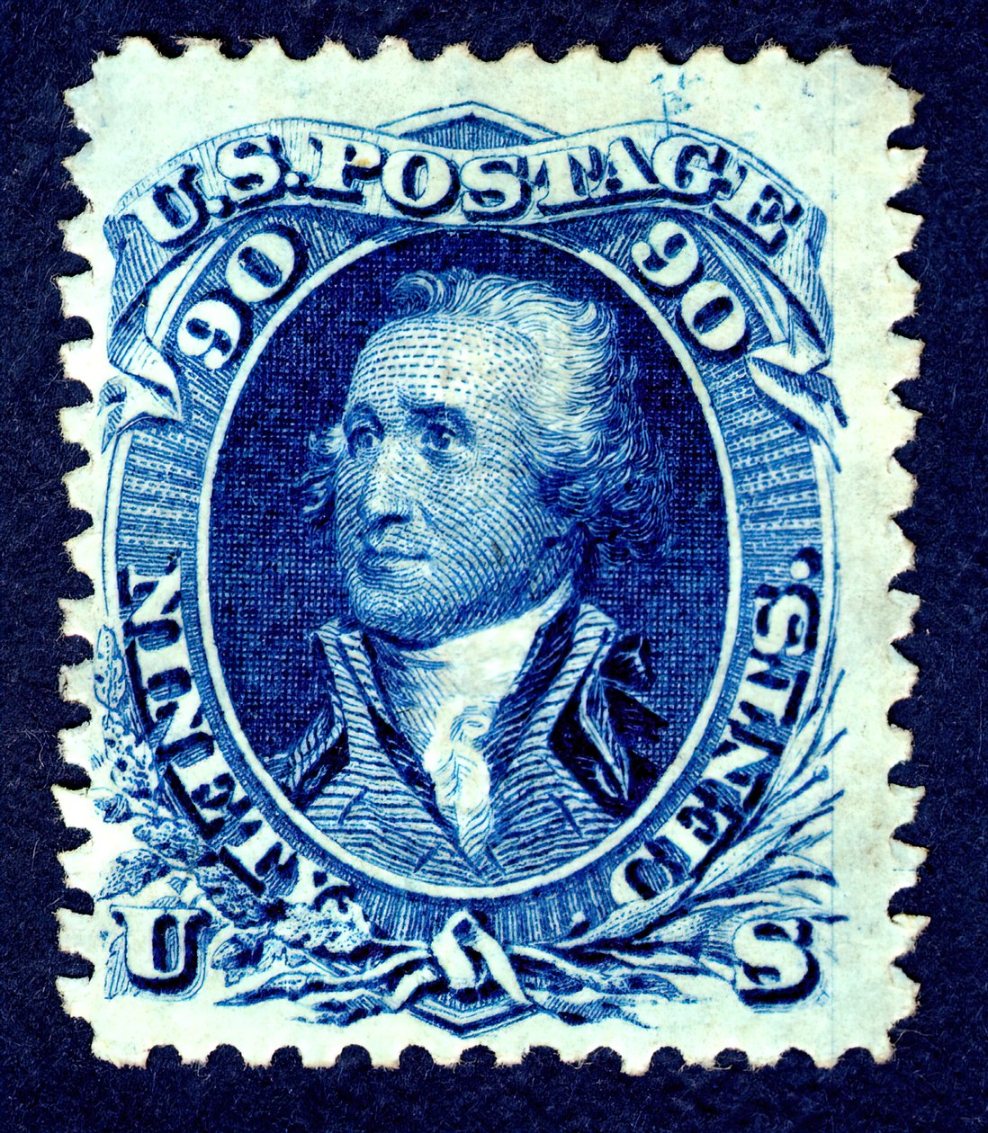90c Washington F Grill single by National Bank Note Company