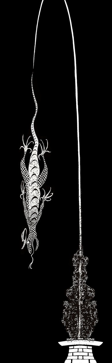 Bill the Lizard - illustration to Lewis Carroll