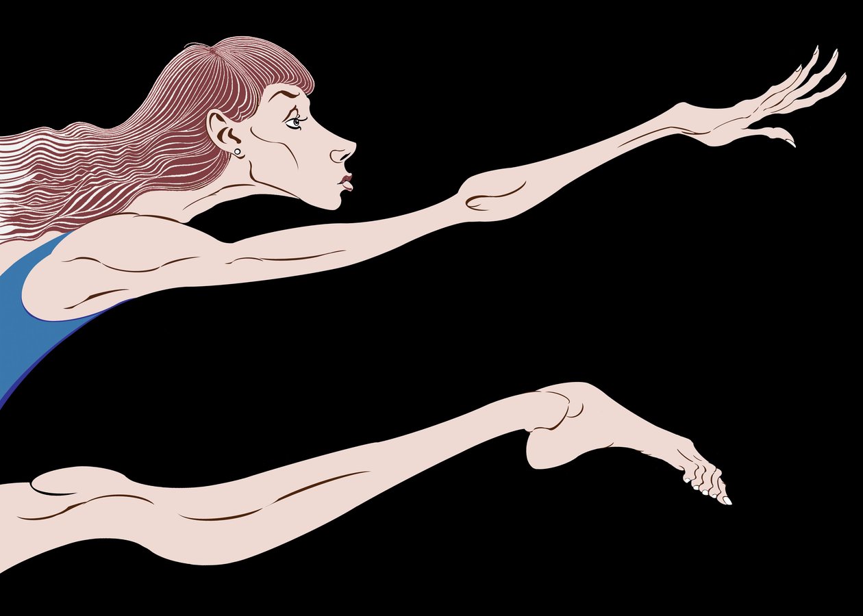 Sylvie Guillem, French Ballerina (Colour Version) by Neale Osborne
