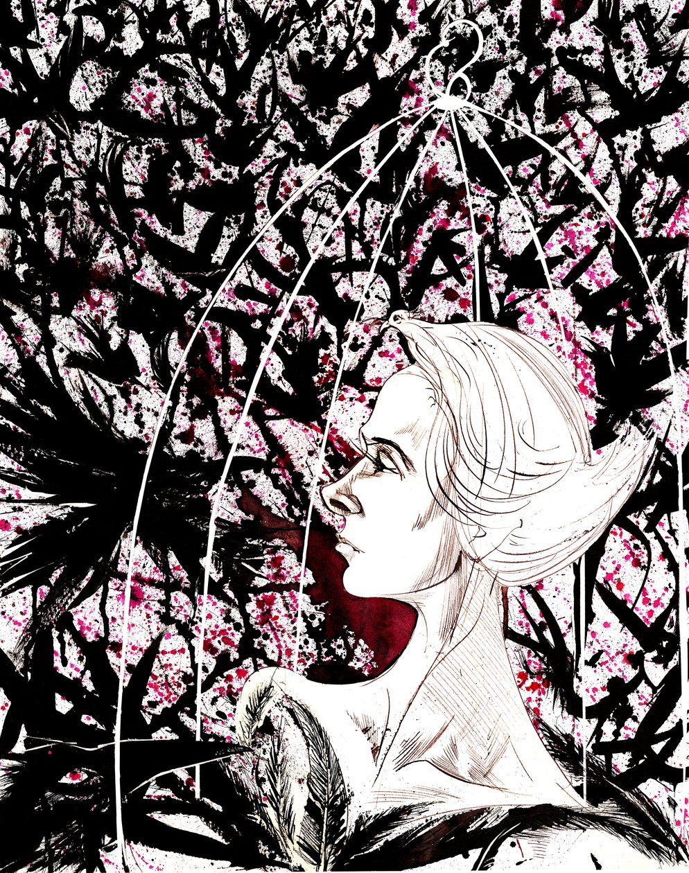 Tippi Hedren - caricature of American actress, born 1935 by Neale Osborne