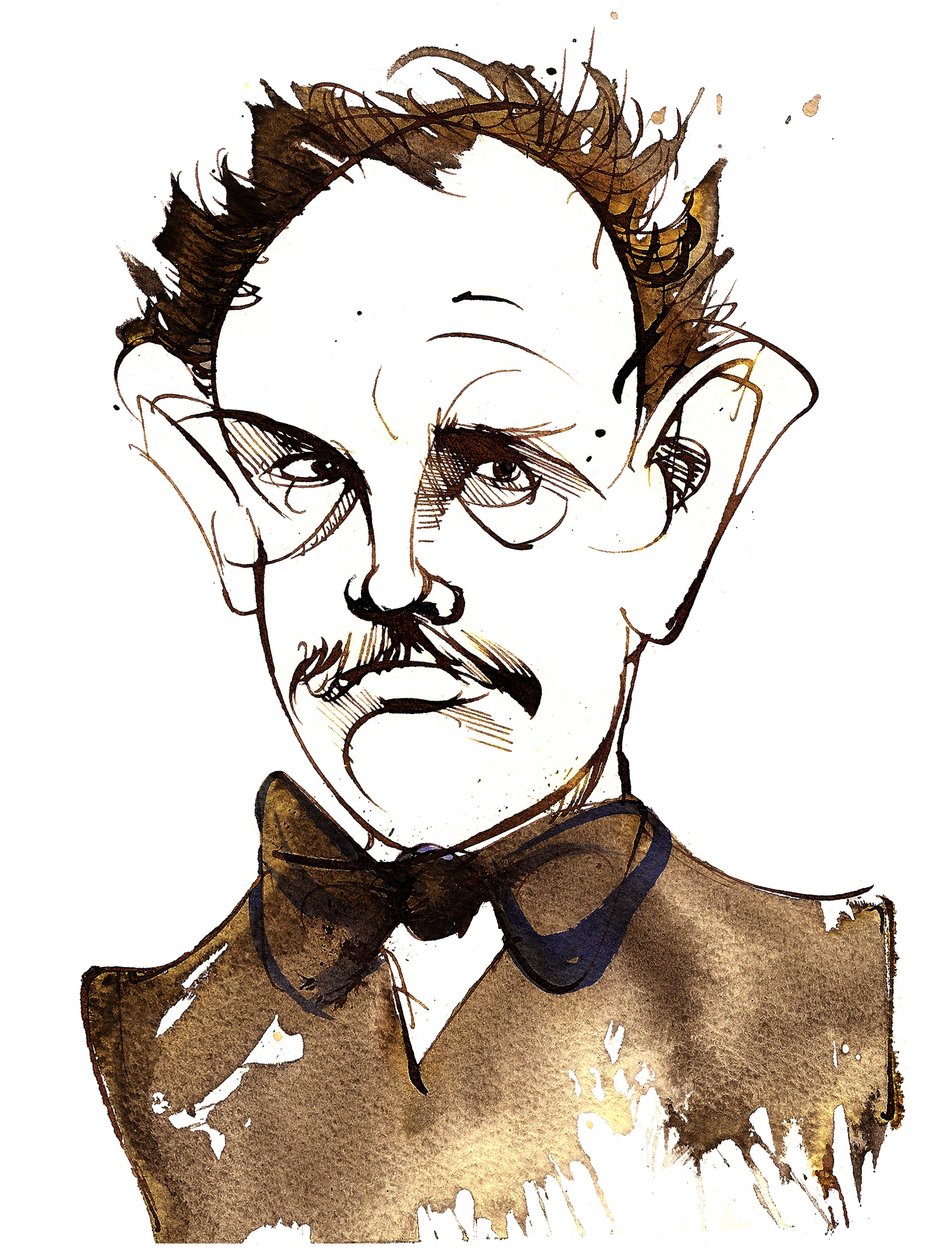 Richard Strauss, German Composer and Conductor (1864-1949); Caricature by Neale Osborne