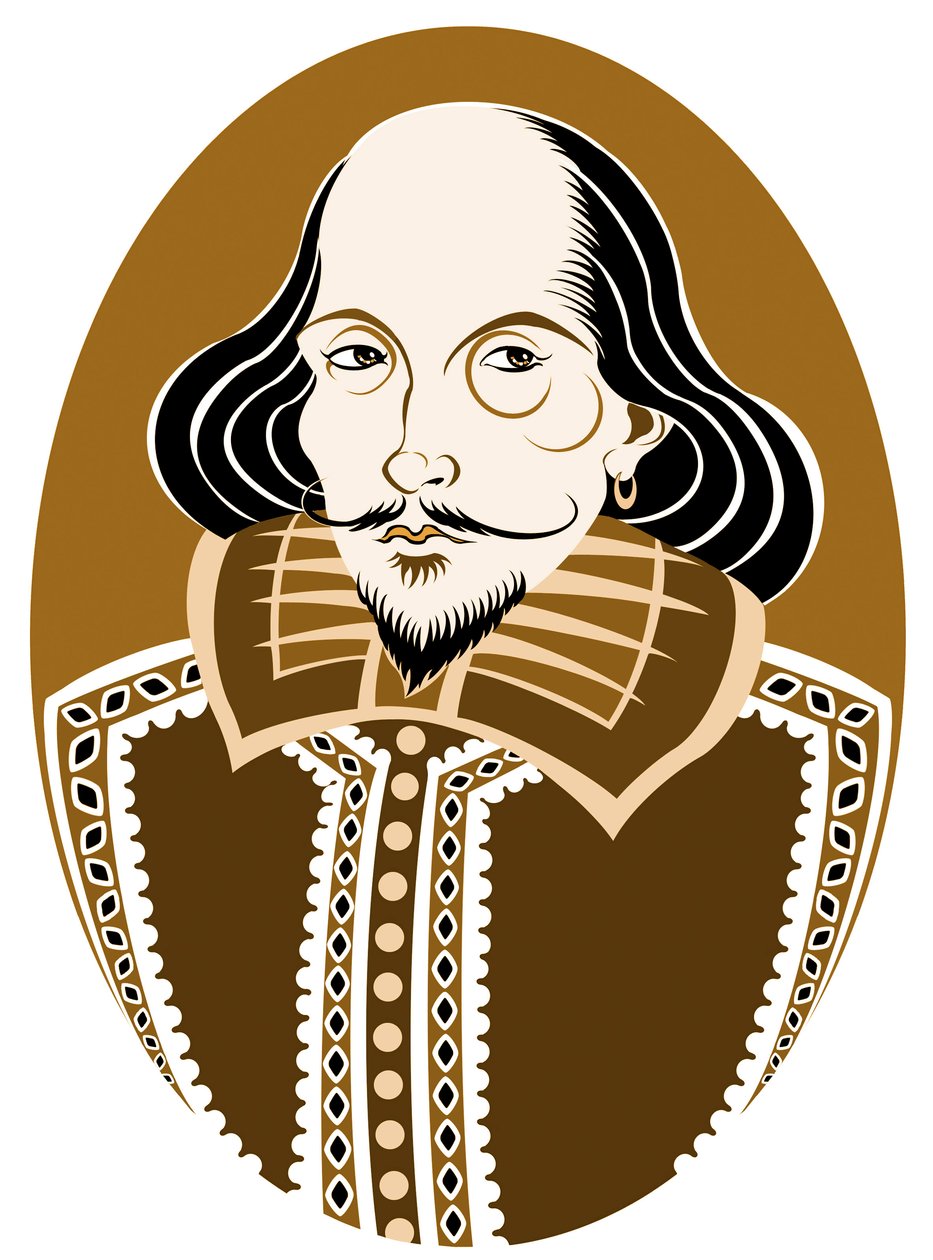William Shakespeare, English Poet and Playwright Baptised 26 April 1564 - 23 April 1616 by Neale Osborne