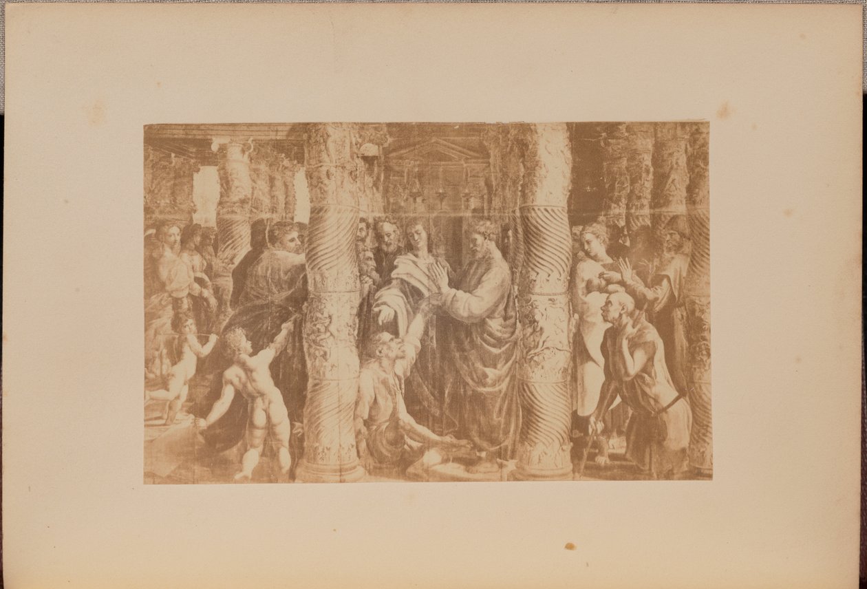Peter and John Healing the Lame Man at the Beautiful Gate of the Temple by Negretti and Zambra