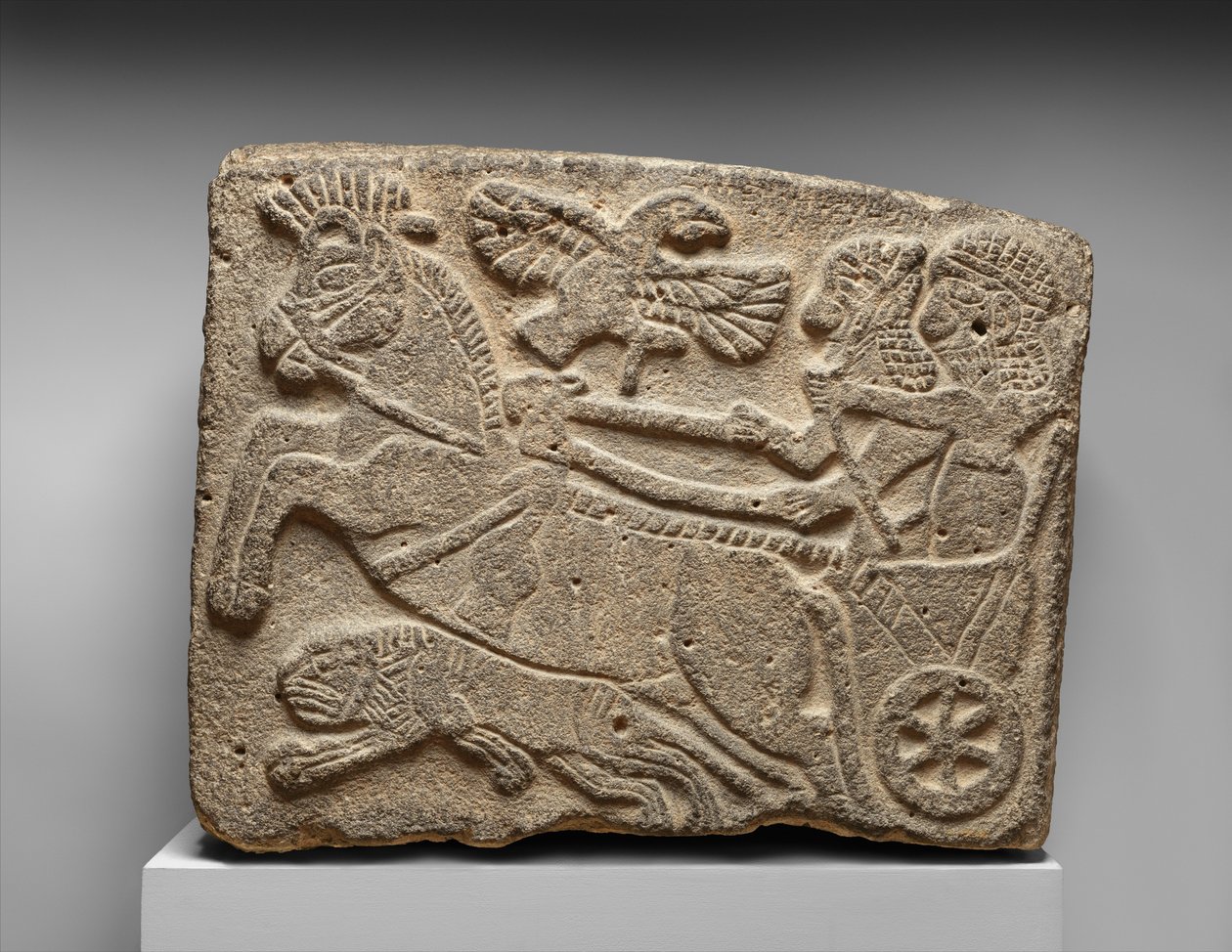 Orthostat relief: lion-hunt scene by Neo Hittite Neo Hittite