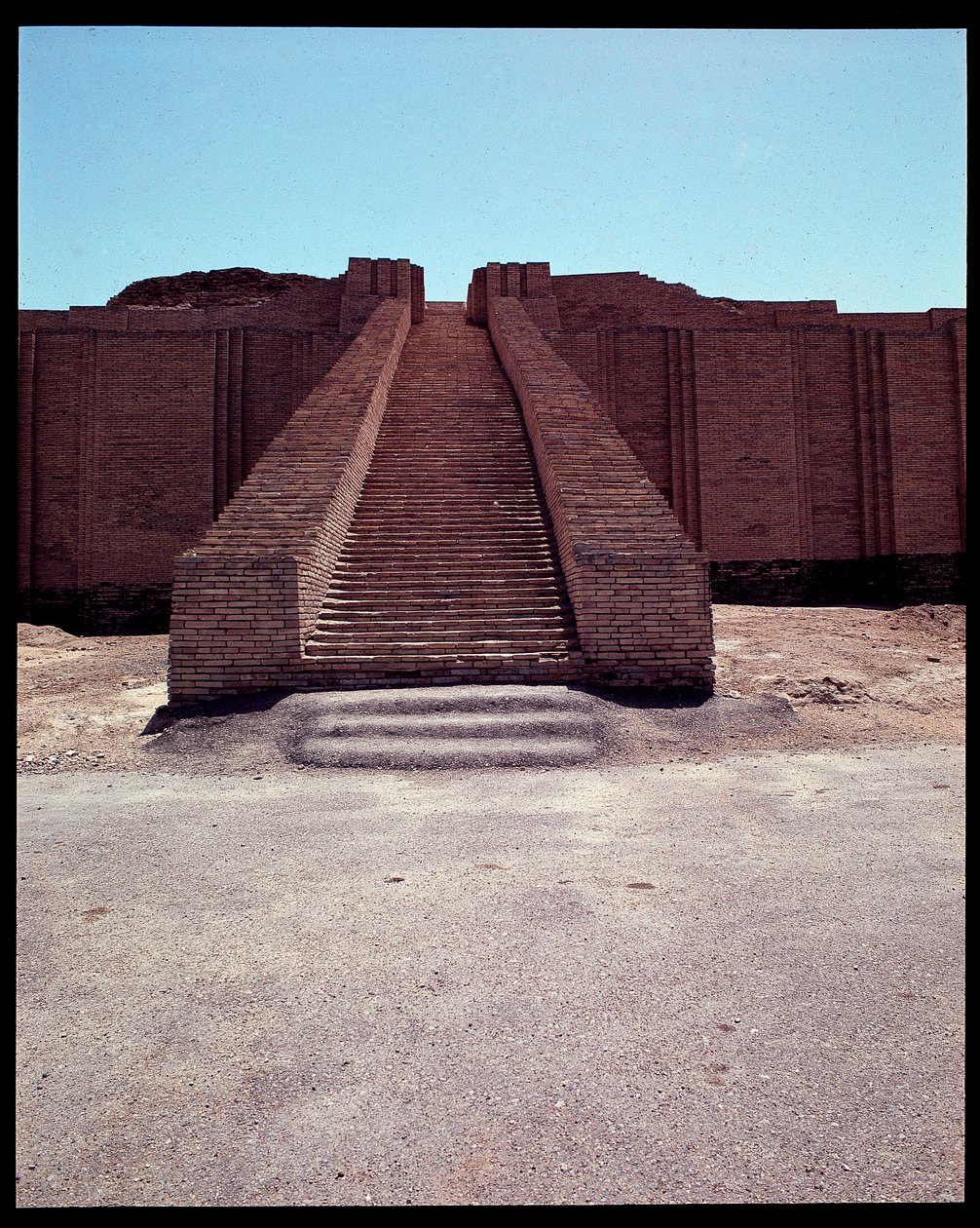 View of the Stairway of the Reconstructed Ziggurat, 2050 BC by Neo Sumerian