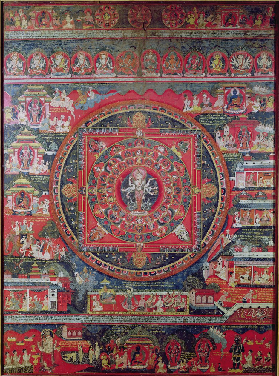 Mandala of Amoghapasa by Nepalese School