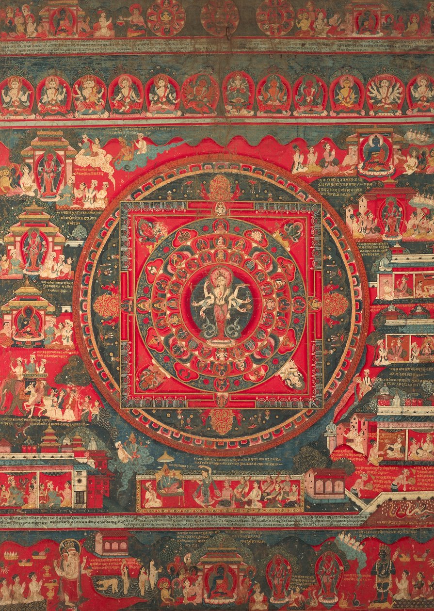 Mandala of Amoghapasa by Nepalese School