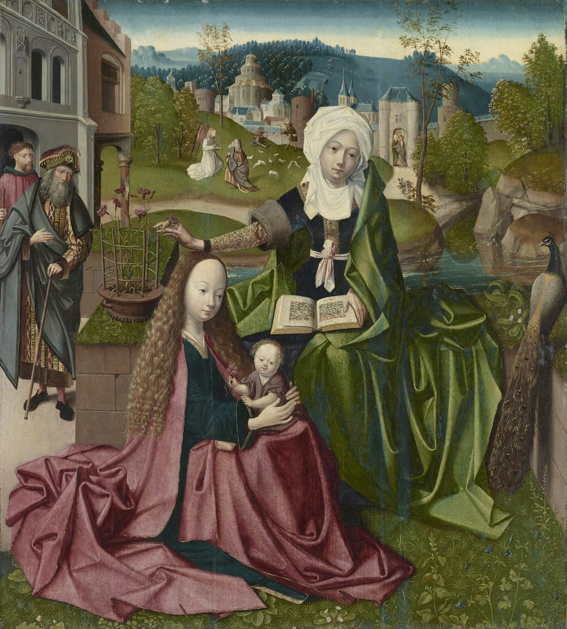 Virgin and Child with Saint Anne, c.1495 by Netherlandish School