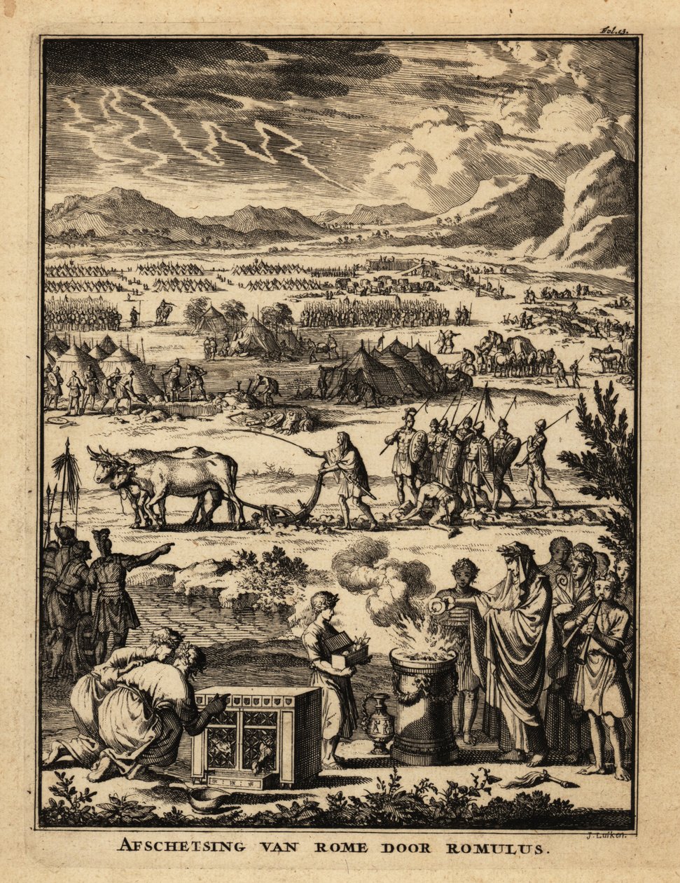 A Roman Priest Offers a Sacrifice to the Gods at the Building of by Netherlandish School