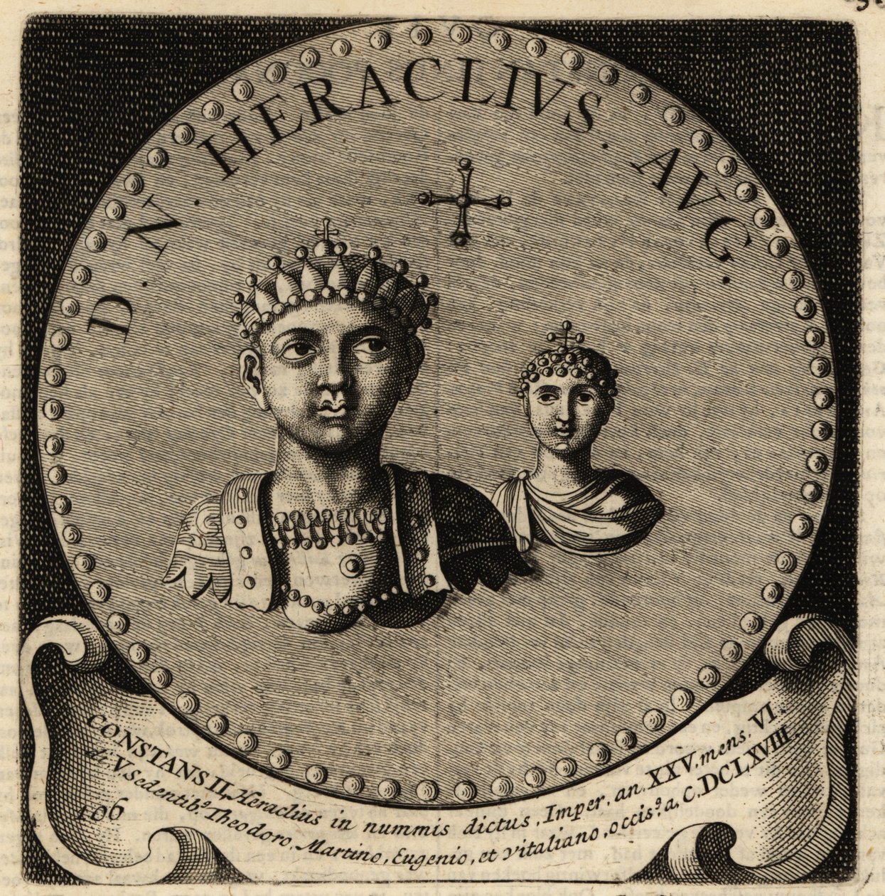 Portrait of Byzantine Emperor Constans II and Fausta by Netherlandish School