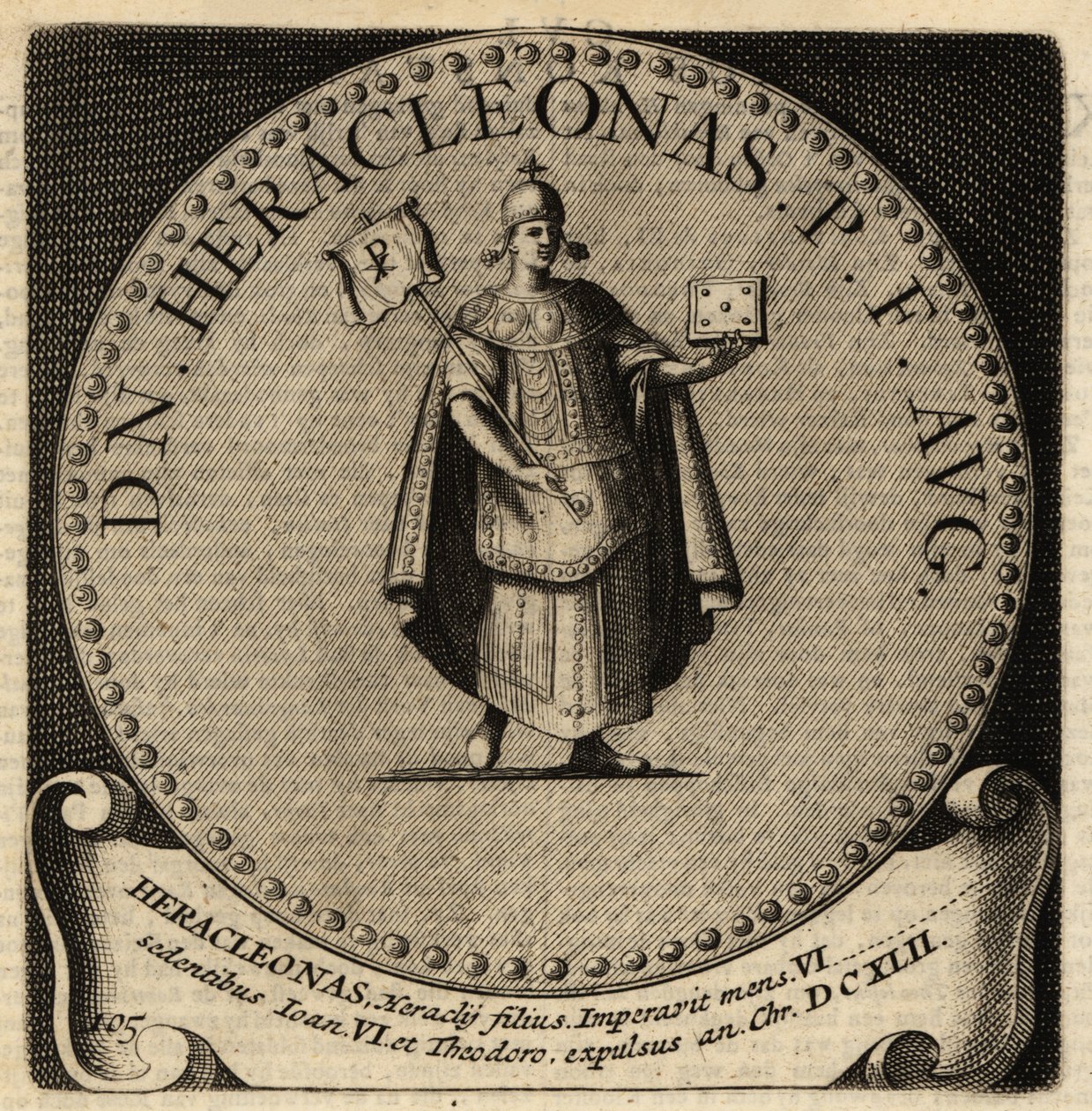 Portrait of Byzantine Emperor Heraklonas by Netherlandish School