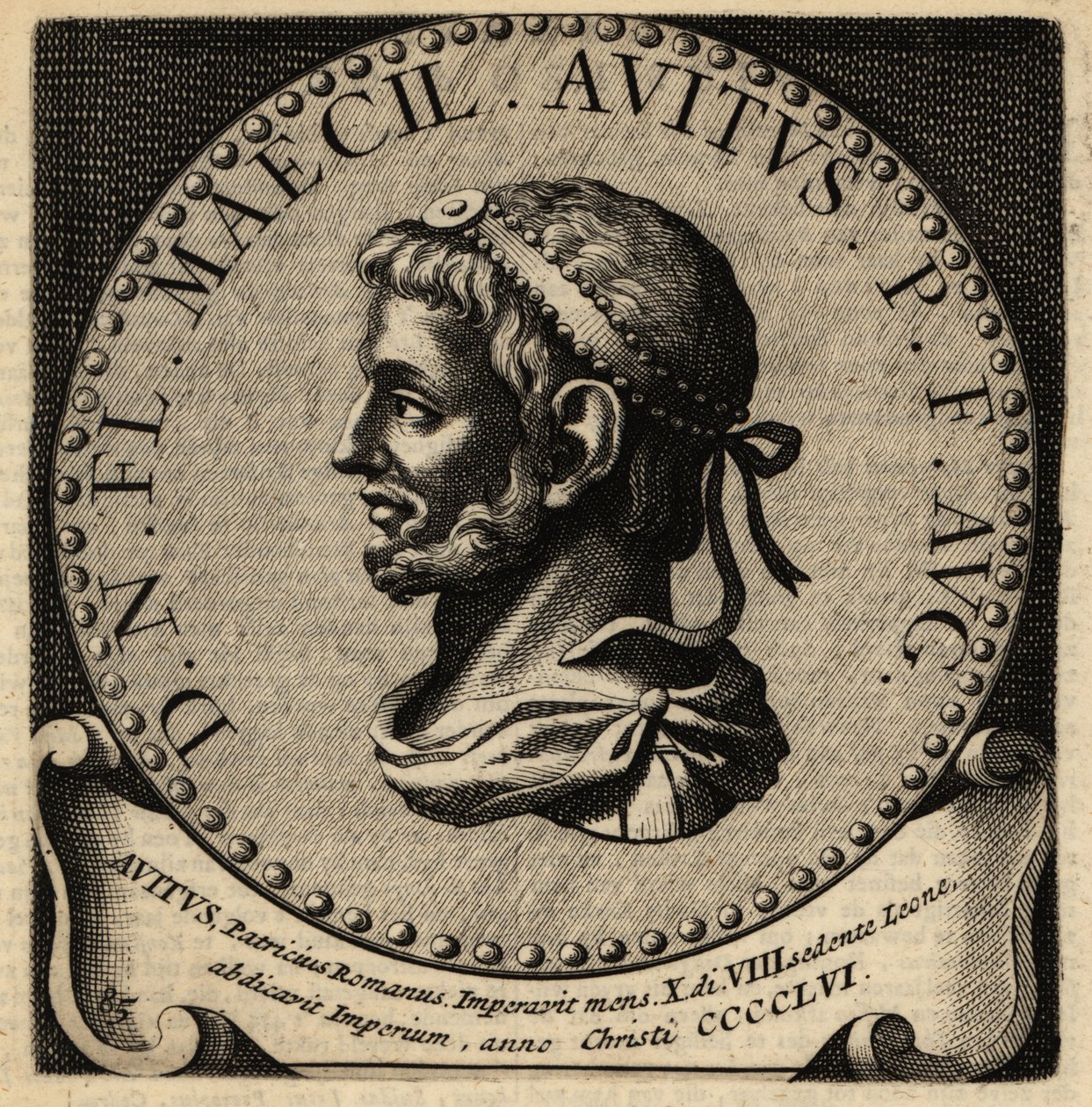 Portrait of Roman Emperor Avitus by Netherlandish School