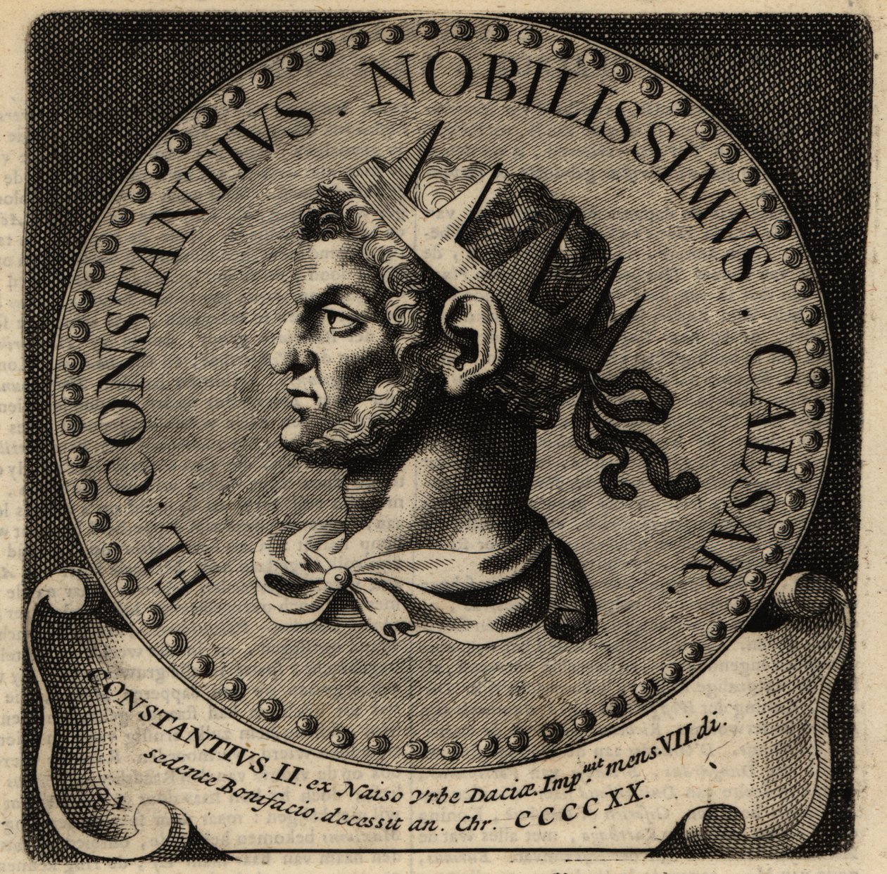 Portrait of Roman Emperor Constantius II by Netherlandish School