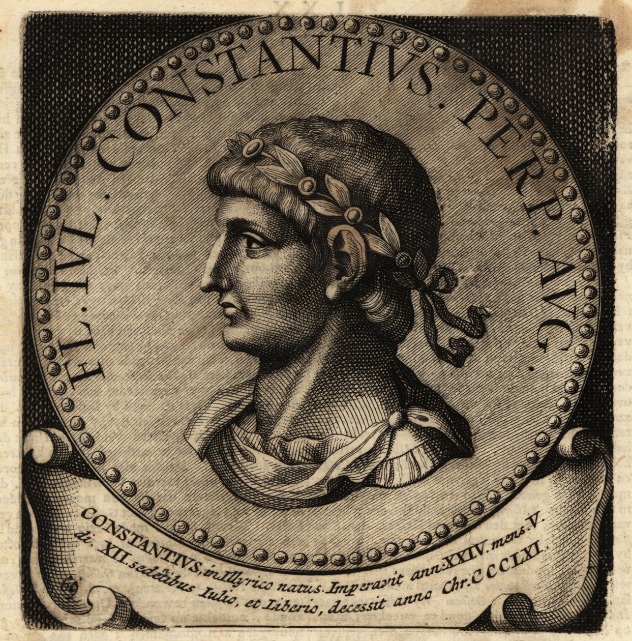 Portrait of Roman Emperor Constantius II by Netherlandish School