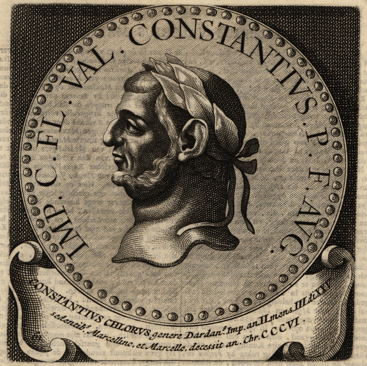 Portrait of Roman Emperor Constantius I by Netherlandish School