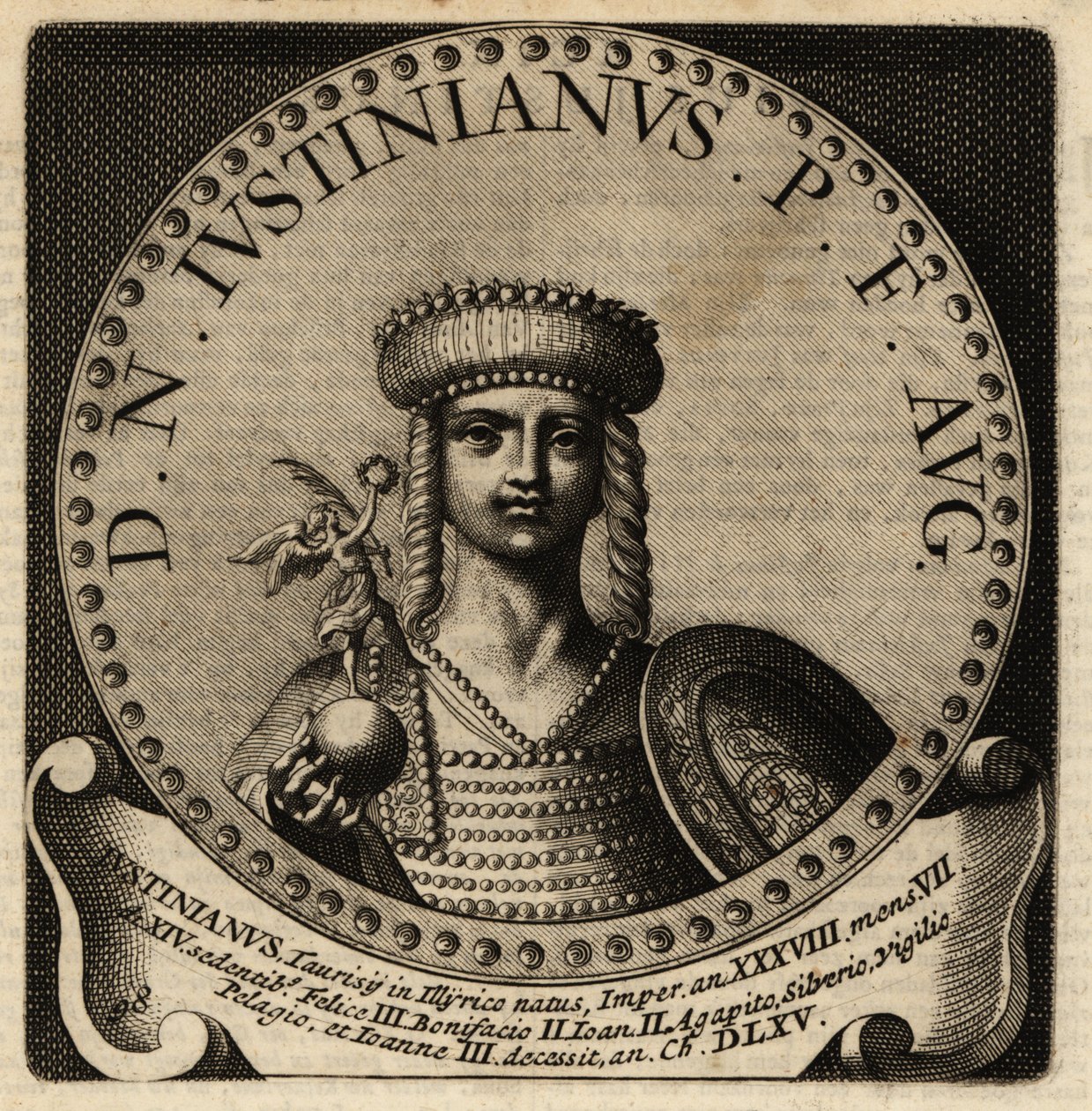Portrait of Roman Emperor Justinian I by Netherlandish School