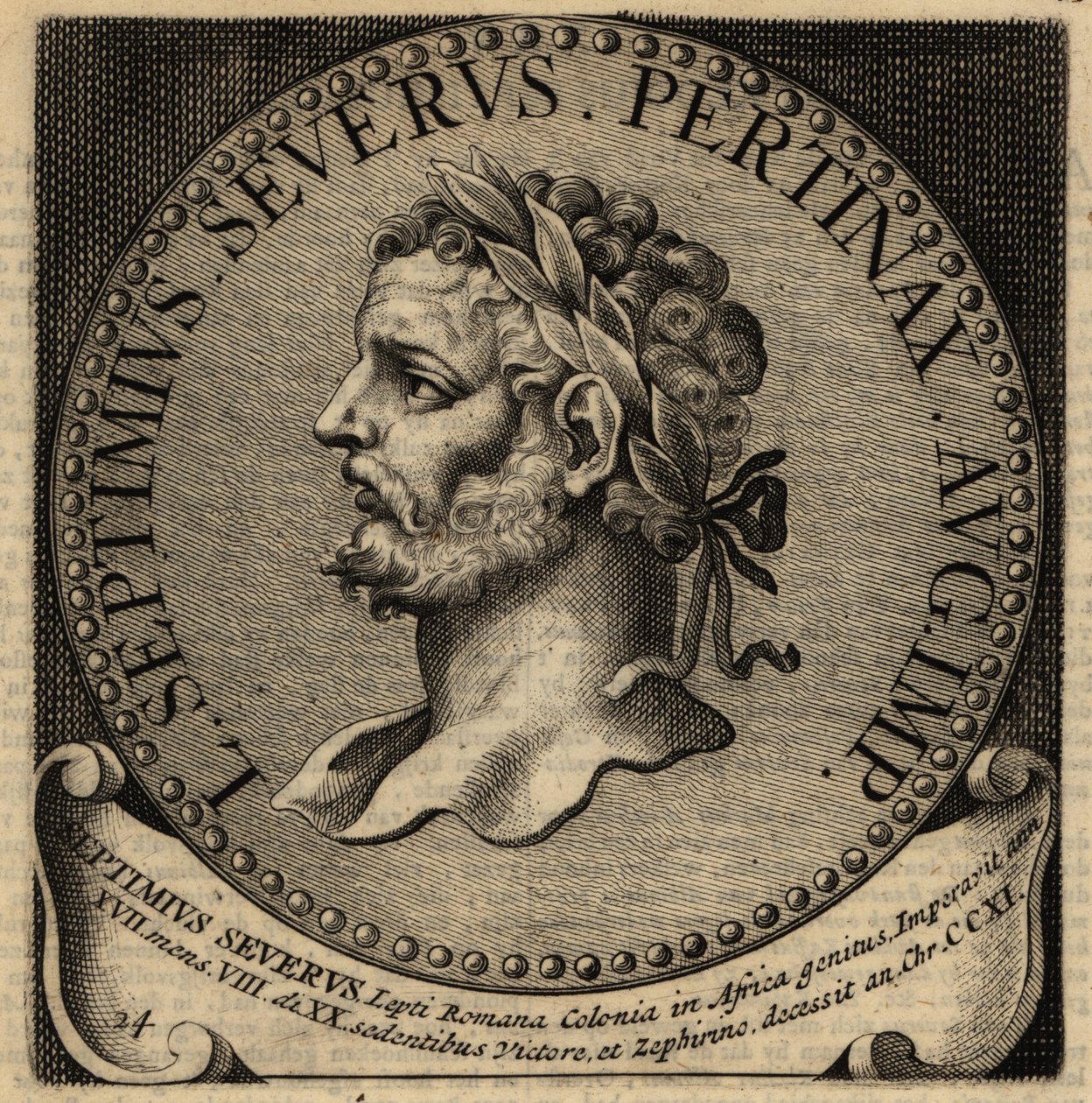 Portrait of Roman Emperor Septimius Severus by Netherlandish School