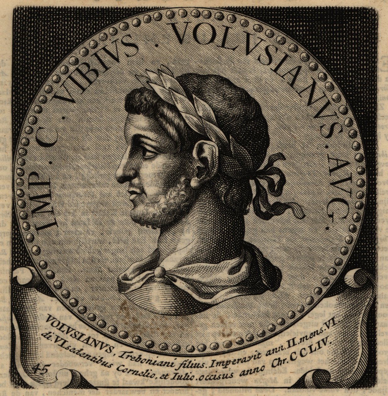 Portrait of Roman Emperor Volusian by Netherlandish School