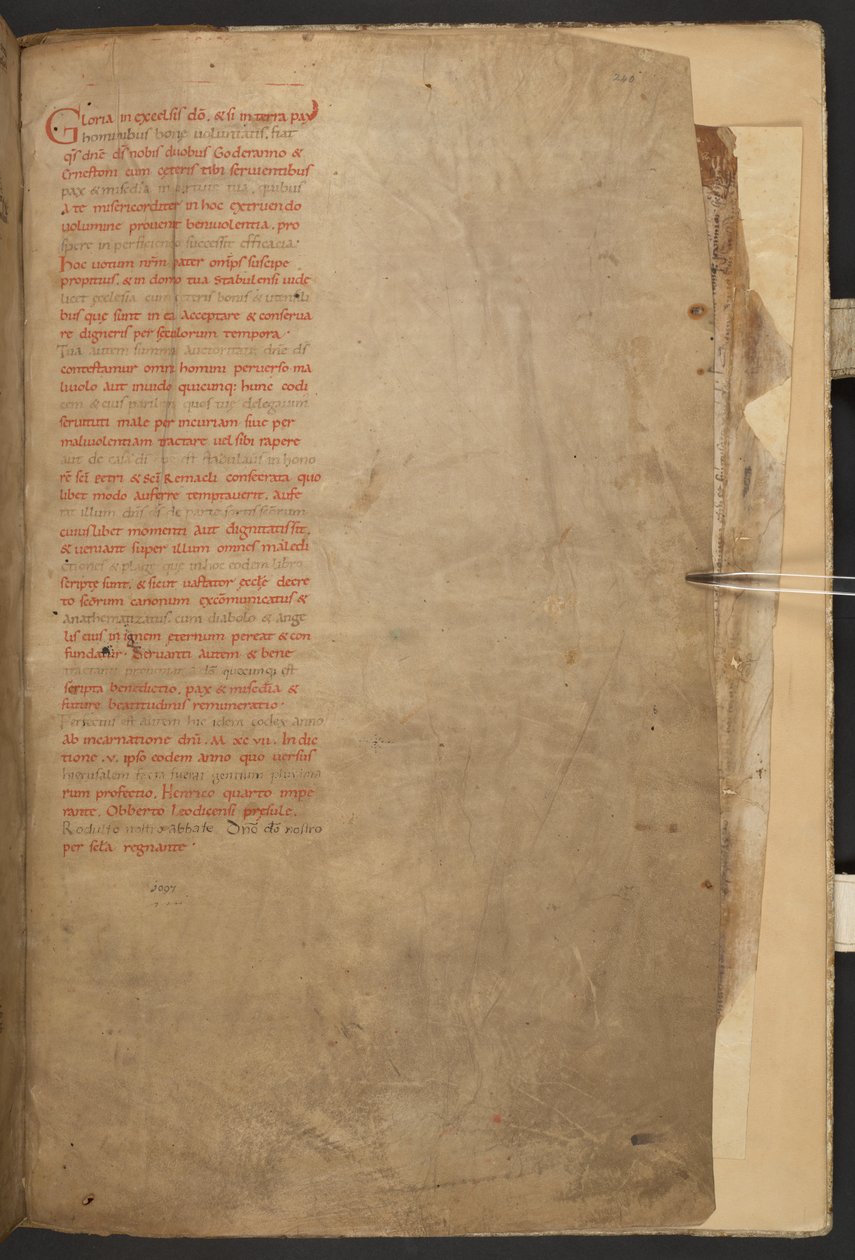 The Stavelot Bible, Add MS 28107, f.240r by Netherlandish School