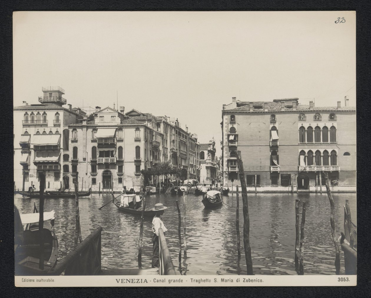 Ferries to the Chiesa di Santa Maria del Giglio in Venice by Neue Photographische Gesellschaft