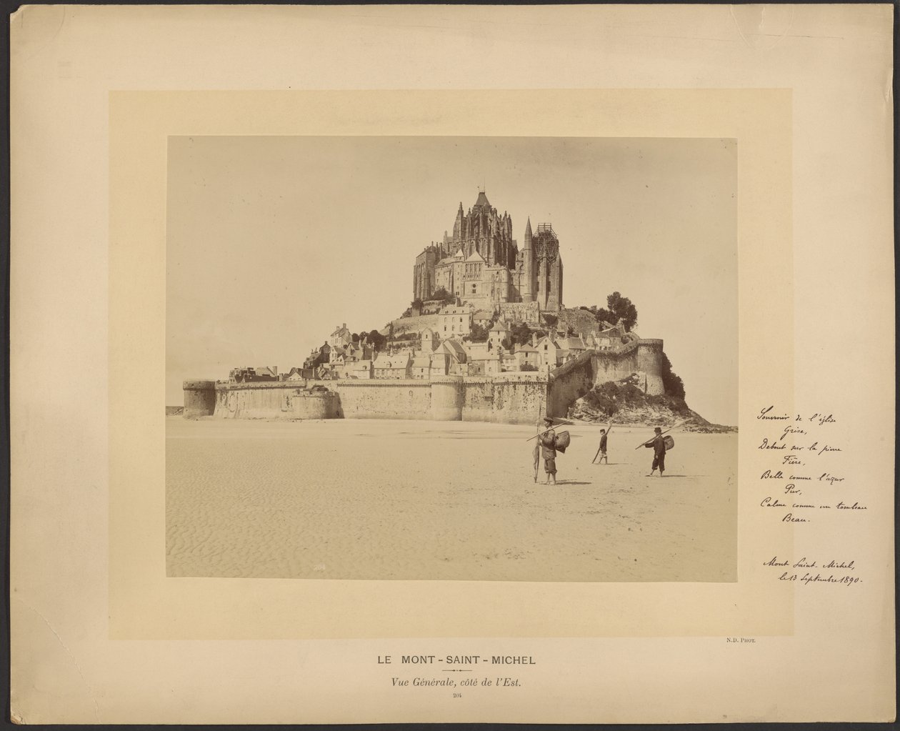 Mont-Saint-Michel, General View, East Side by Neurdein freres