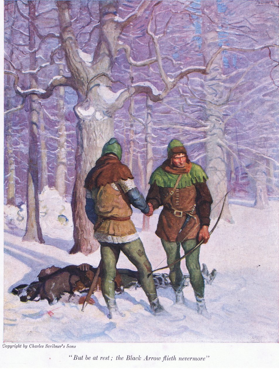 But Be at Rest, the Black Arrow Flieth No More by Newell Convers Wyeth