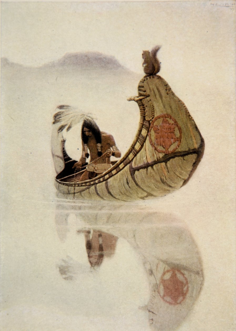 Frontispiece from The Song of Hiawatha by Henry Wadsworth Longfellow by Newell Convers Wyeth