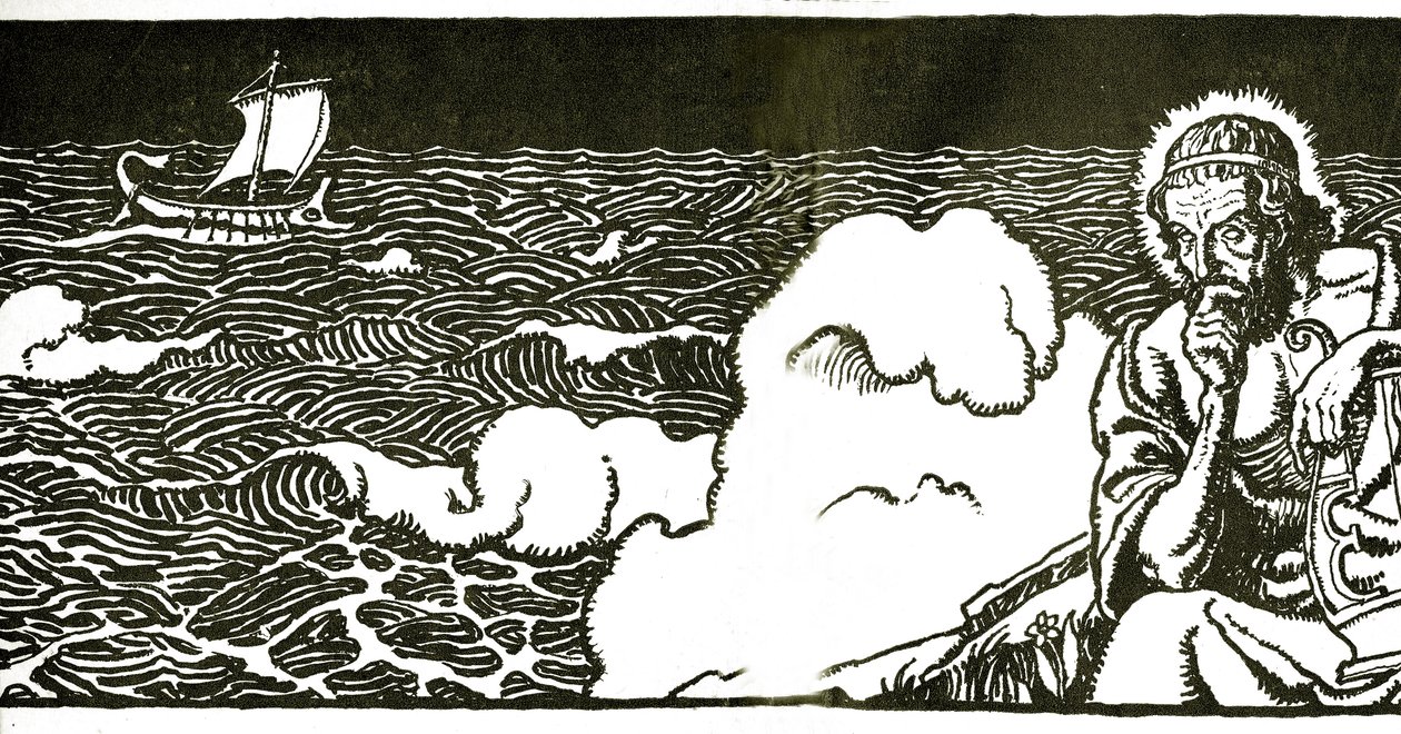 Frontispiece to The Odyssey of Homer by George Herbert Palmer, 1929 by Newell Convers Wyeth