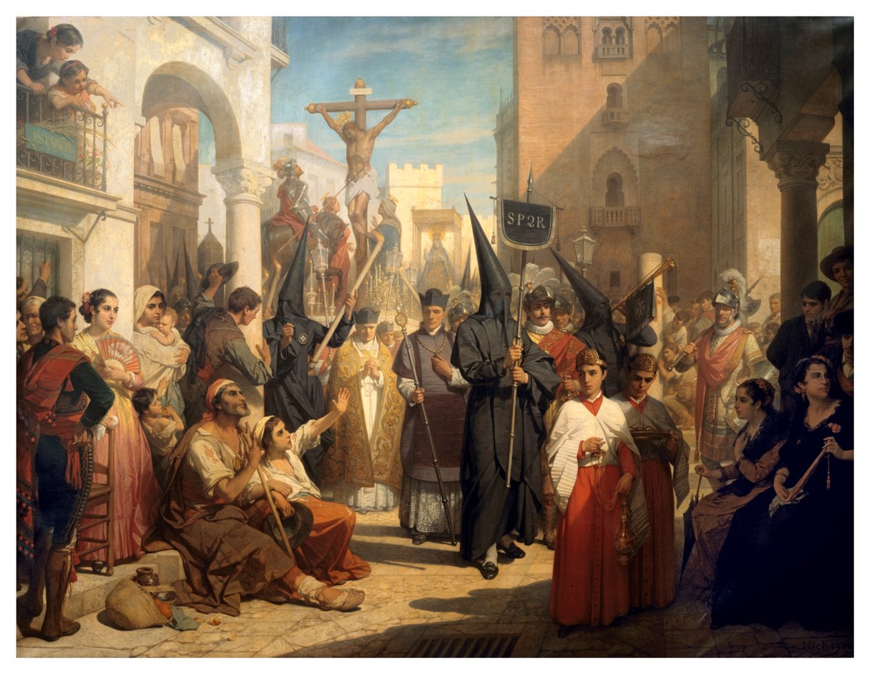 Good Friday Procession at Seville by Nicaise de Keyser