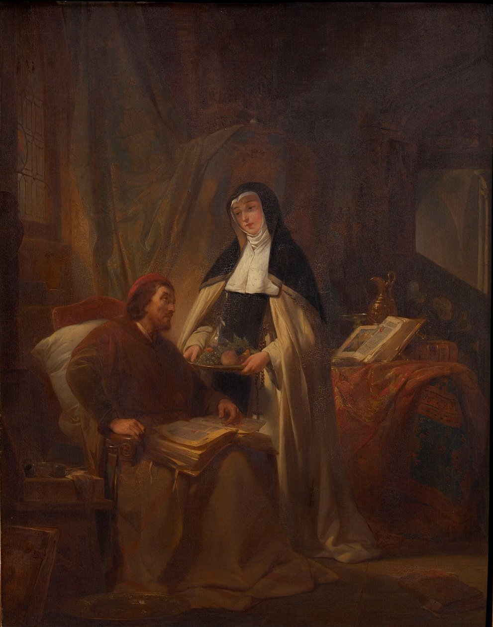 Hans Memling in the Sint-Janshospitaal in Bruges by Nicaise de Keyser