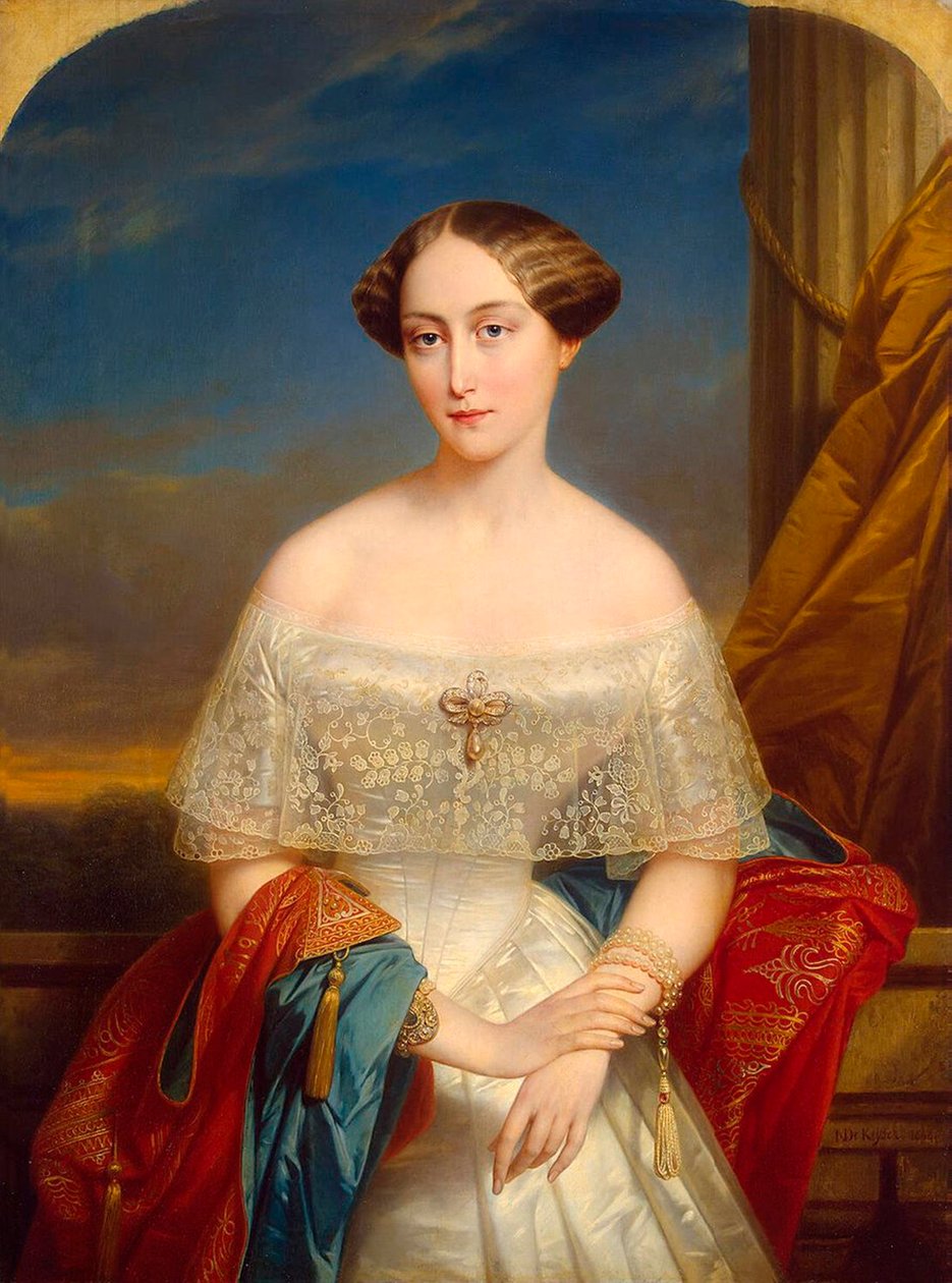 Portrait of Grand Duchess Olga Nikolaevna of Russia, Queen of Württemberg by Nicaise de Keyser