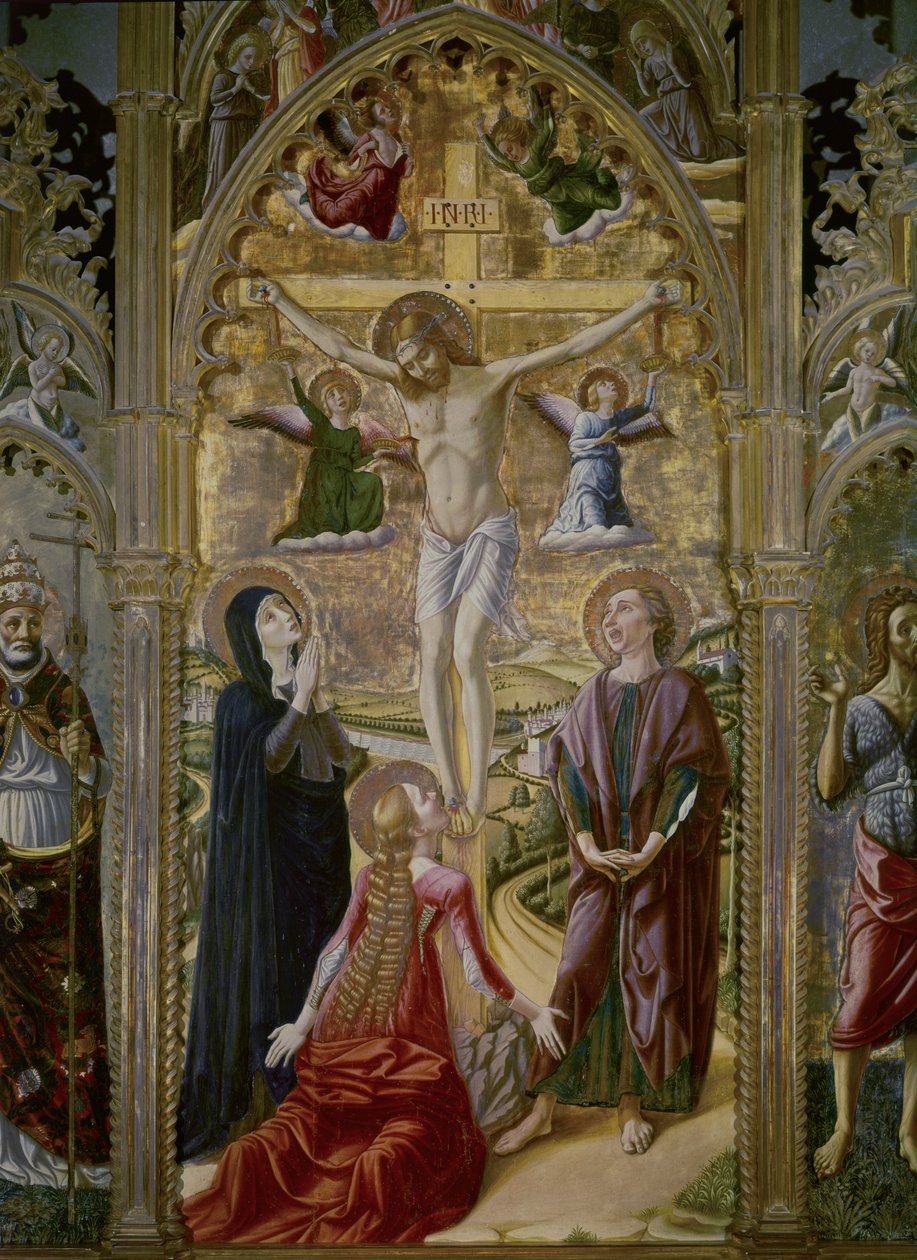 Crucifixion, 1480 by Niccolo Alunno