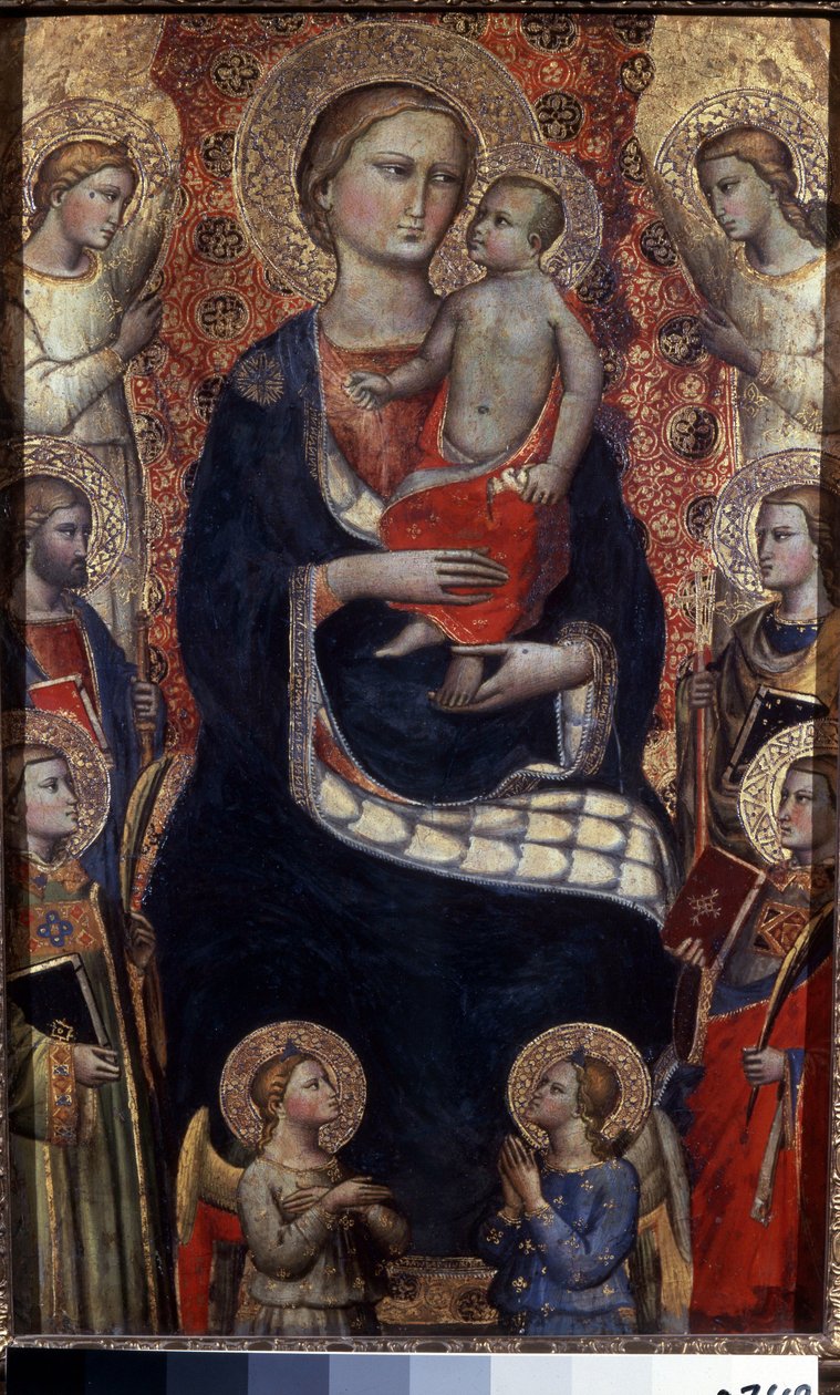 Virgin and Child with Saints and Angels by Niccolo di Pietro Gerini