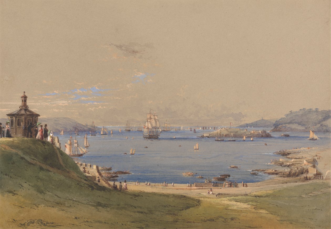 Plymouth Sound from the Hoe by Nicholas Condy