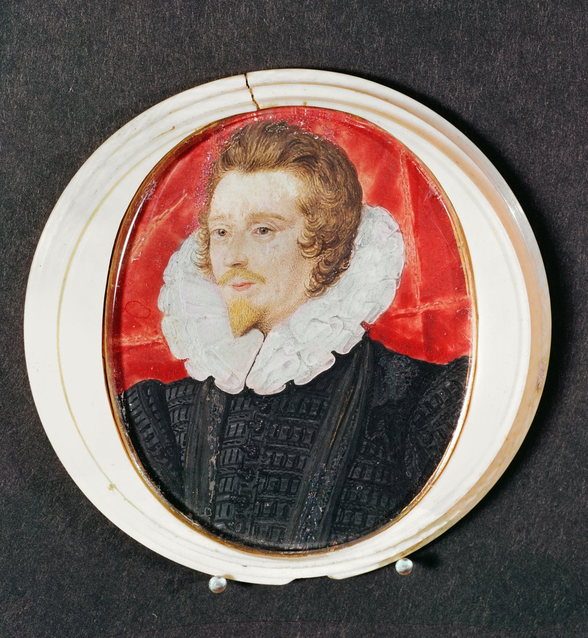 Portrait of a Gentleman with Beard and Ruff, c.1590 by Nicholas Hilliard