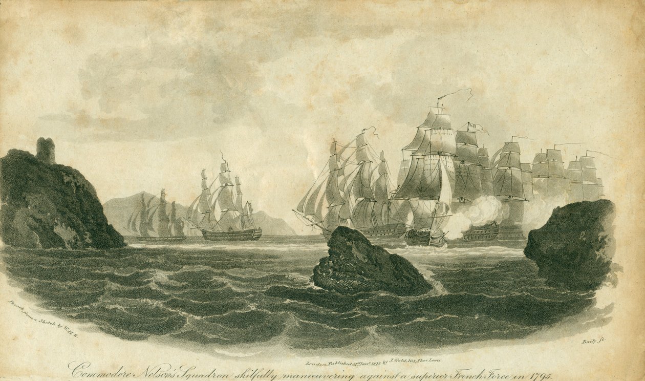 Commodore Nelson's Squadron Skillfully Maneuvering Against a Superior ...