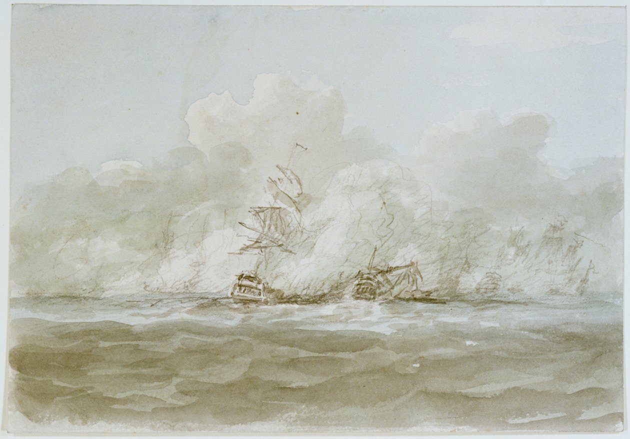 The Battle of the Glorious First of June by Nicholas Pocock