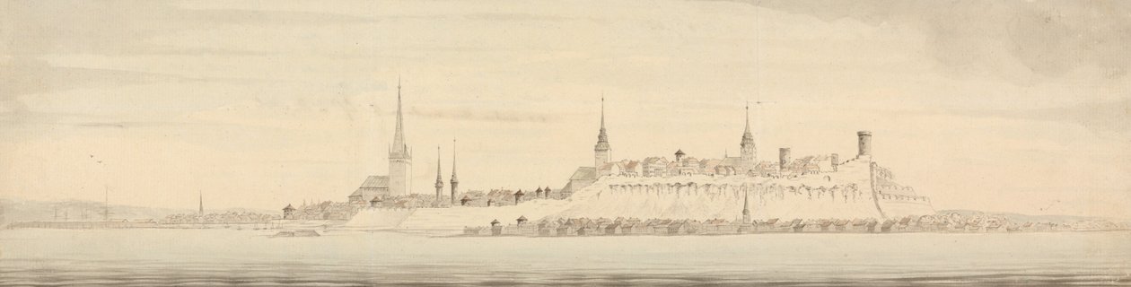 View of Revel, Capital of Estonia by Nicholas Pocock