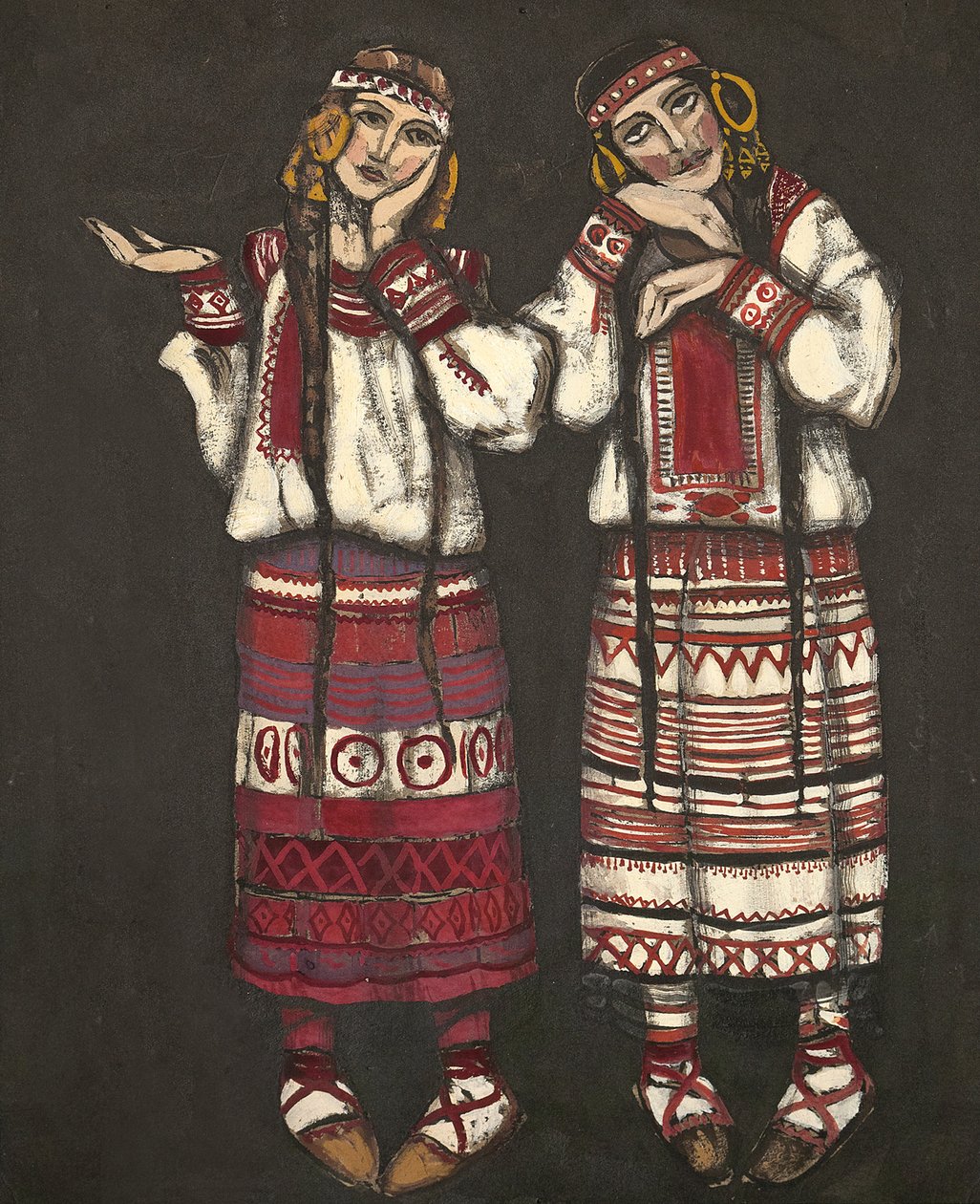 Costume Design for the Ballet The Rite of Spring (Le Sacre du Printemps) by I. Stravinski, 1930 by Nikolai Konstantinowitsch Roerich