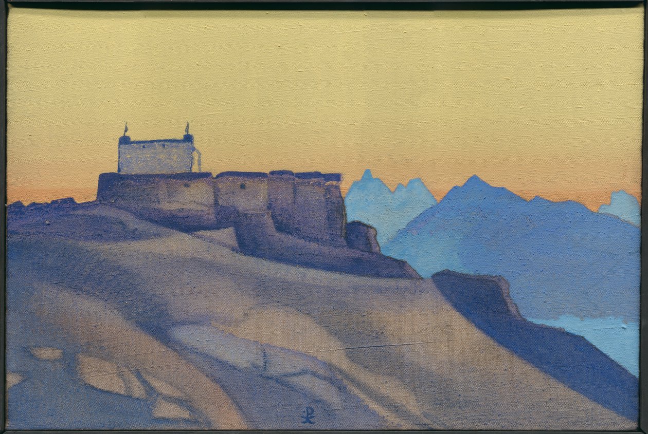 Monastery, Sissu by Nicholas Roerich