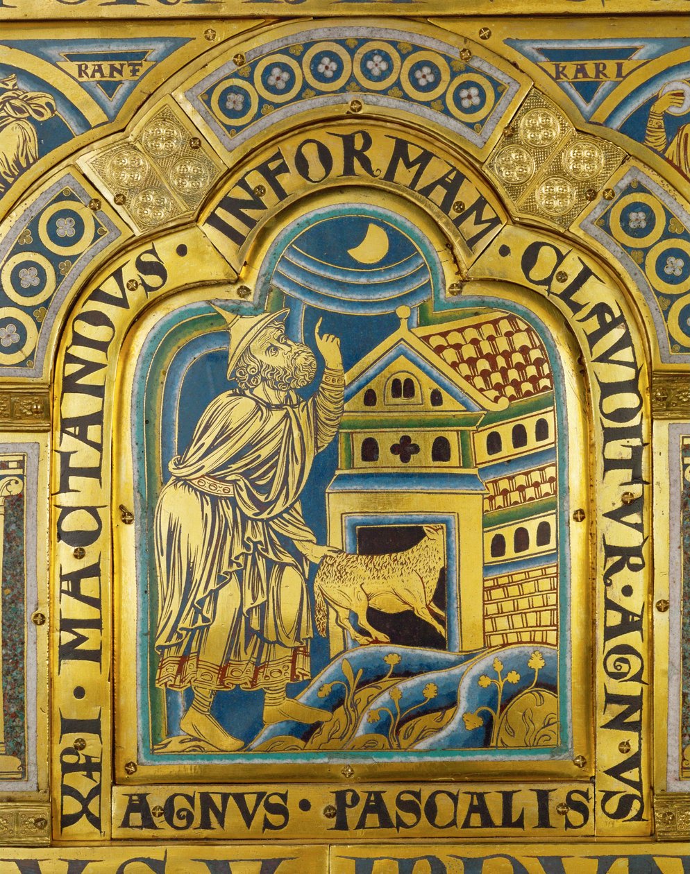 Agnus Pascalis, the symbolic Easter Lamb by Nicholas of Verdun